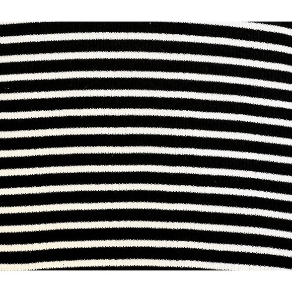 Old Navy Black & White Vertical Stripe Ribbed Dress - Picture 6 of 6